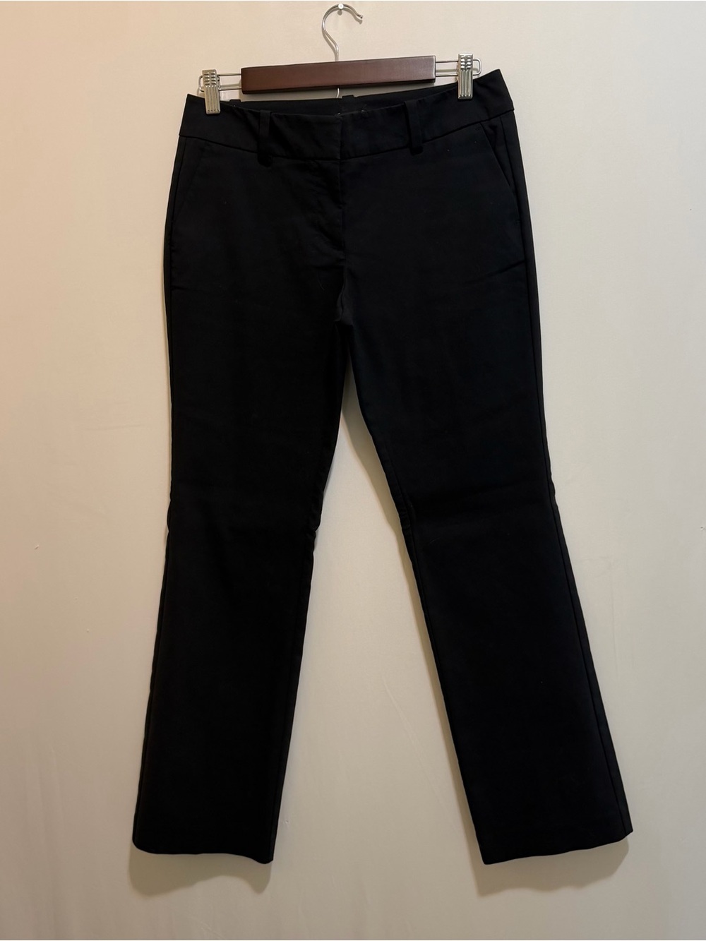 Ann Taylor Black Boot-Cut Trousers